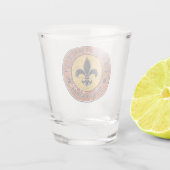 Verre A Shot Viens Holla ! Logo Fleur-de-lis Circle (Dos)