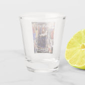 Verre A Shot Vierge et enfant avec Ange musicale (Dos)