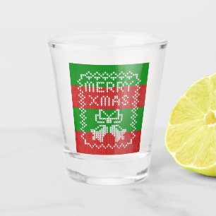 Verre A Shot Vilain pull motif sonnettes Joyeux fils Xmas
