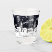 Verre A Shot Village de Noël Vitre (Devant)