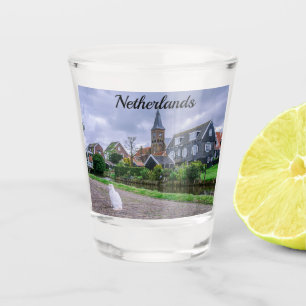 Verre A Shot Village de pêcheurs traditionnel Marken à Pays-Bas