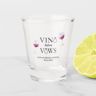 Verre A Shot Vino Before Vows Réception de Mariage / Enterremen