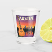 Verre A Shot Vintage Austin Texas (Devant)