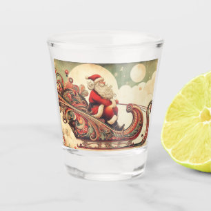 Verre A Shot vintage/capricieux/père Noël/Noël