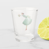 Verre A Shot vintage de Noël 1950 (Dos)