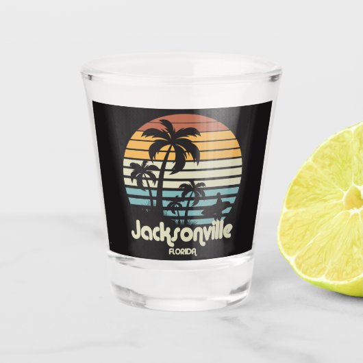Verre A Shot Vintage Jacksonville Floride (Devant)