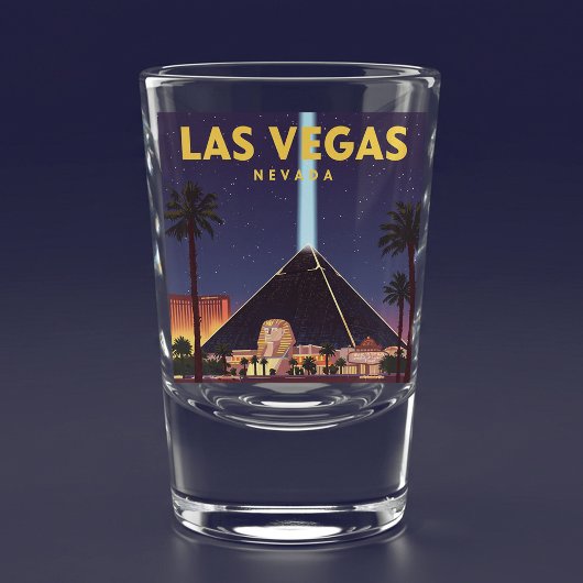 Verre A Shot Vintage Las Vegas Nevada