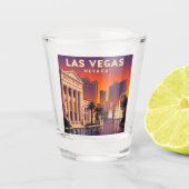 Verre A Shot Vintage Las Vegas Nevada (Devant)