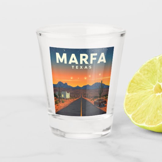 Verre A Shot Vintage Marfa Texas (Devant)