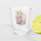 Verre A Shot Vintage Miami Beach Floride (Dos)