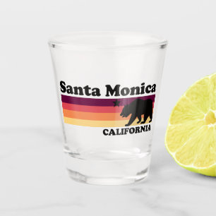 Verre A Shot Vintage Père Noël Monica Californie
