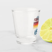 Verre A Shot Vintage Retro Stripe Sun 1984 (Gauche)