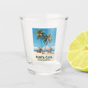 Verre A Shot Vintage voyage rétro Punta Cana République Dominic
