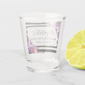 Verre A Shot Violet Violet Floral Bachelorette Party (Dos)