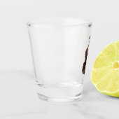 Verre A Shot Violon aux fleurs. (Gauche)