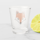 Verre A Shot Visage de dessin de style scandinave Fox (Dos)