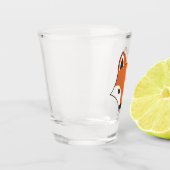 Verre A Shot Visage de dessin de style scandinave Fox (Gauche)