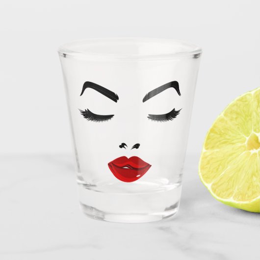 Verre A Shot Visage élégant (Devant)