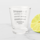 Verre A Shot Vitre de récupération (Dos)