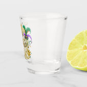 Verre A Shot Vitre "Happy Mardi Gras" (Droite)
