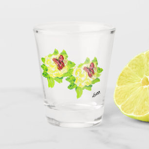 Verre A Shot Vitre : La Chance Du Papillon