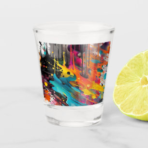 Verre A Shot Vivid Chaos Splash Graffiti