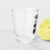 Verre A Shot Vodka Awesome Water Drôle Citation (Gauche)