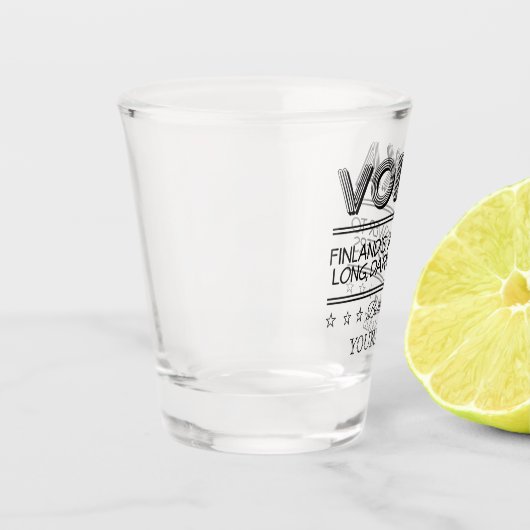 Verre A Shot VODKA nom personnalisé (Gauche)