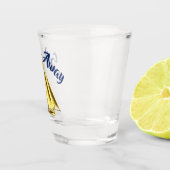 Verre A Shot Voile Away Gold Sailboat Nautique (Droite)