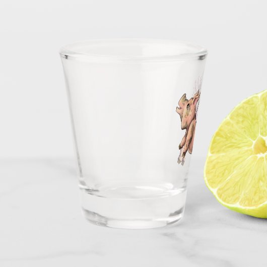 Verre A Shot Voler des porcs (Gauche)