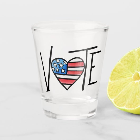 VERRE A SHOT VOTER (Devant)