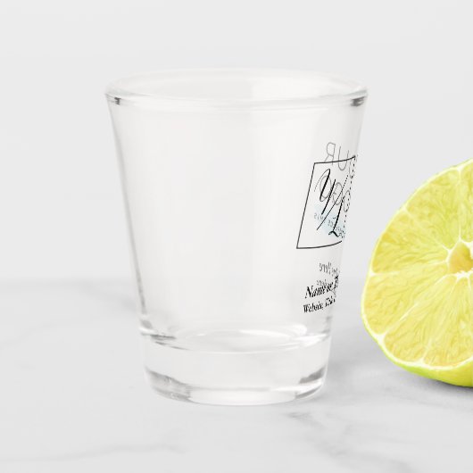 Verre A Shot Votre logo d'entreprise et les détails Customisés (Gauche)