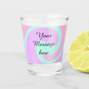 Verre A Shot Votre message ici ajouter du texte nom monogramme