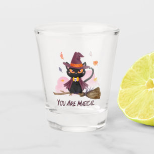 Verre A Shot Vous Êtes Magique Chat De Sorcière