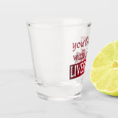 Verre A Shot vous ne marcherez jamais seul Liverpool (Gauche)