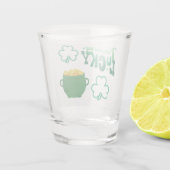 Verre A Shot Vous sentez chanceux avec un pot d'or (Dos)