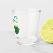 Verre A Shot Vous sentez chanceux avec un pot d'or (Droite)