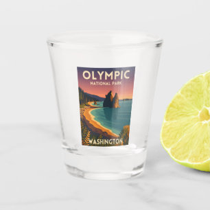 Verre A Shot Voyage à l'ancienne Parc national Olympique Washin