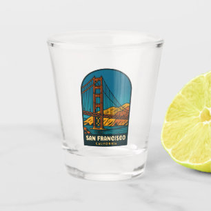 Verre A Shot Voyage à San Francisco Pont du Golden Gate