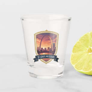 Verre A Shot Voyage de St Louis Gateway Arch