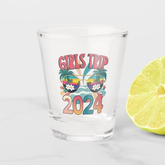Verre A Shot Voyage super pour filles 2024 Week-end Summer Beac (Devant)