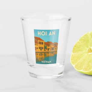 Verre A Shot Voyage Vintage Hoi An Vietnam Rétro Scénique