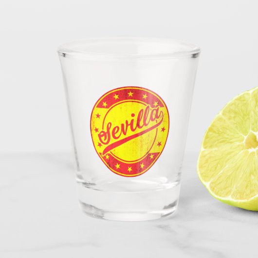 Verre A Shot Voyageur mondial - Sevilla, Espagne (Devant)