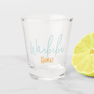 Verre A Shot Waikiki, souvenir de voyage à Hawaii 