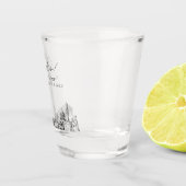 Verre A Shot Washington DC Wedding Favor Personnalisé (Droite)