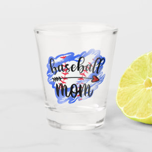 Verre A Shot Watercolor Baseball Ball Baseball Maman