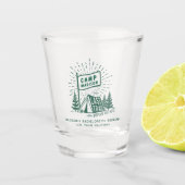 Verre A Shot Week-end de camping de filles de Bachelorette Camp (Devant)