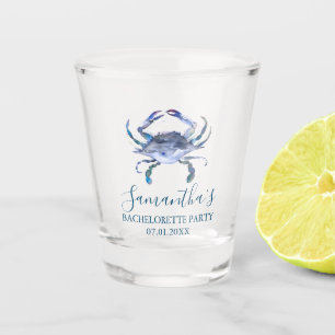 Verre A Shot Week-end d'enterrement de vie de jeune fille Blue 