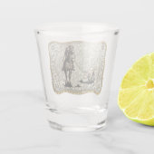 Verre A Shot Western Rodeo Cowboy Team Roping Belt Buckle (Dos)