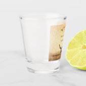 Verre A Shot Western Rustic Mariage Pays Vache Taureau crâne (Gauche)